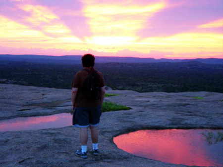 Sunrise on Enchanted Rock