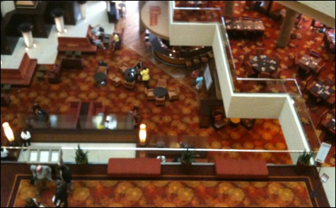 Inside the Austin Hyatt.