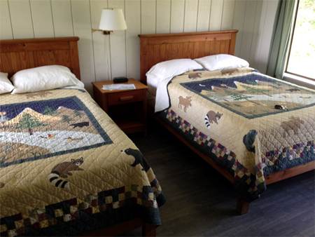 Beds at Cooper Lake State Park.