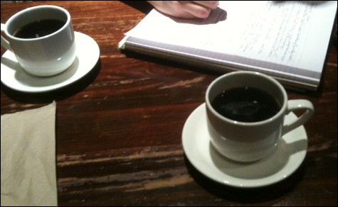 Cups of black coffee