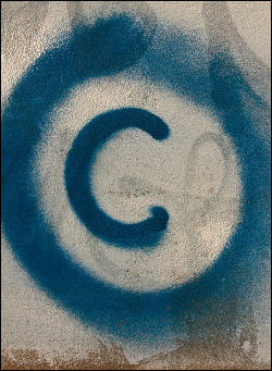 Copyright graffiti.
