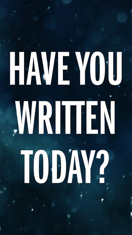 Have You Written Today iPhone 5 Lock Screen