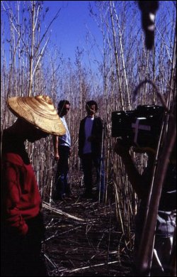 Mark Hosack on the set of Pale Blue Moon (Moonies).