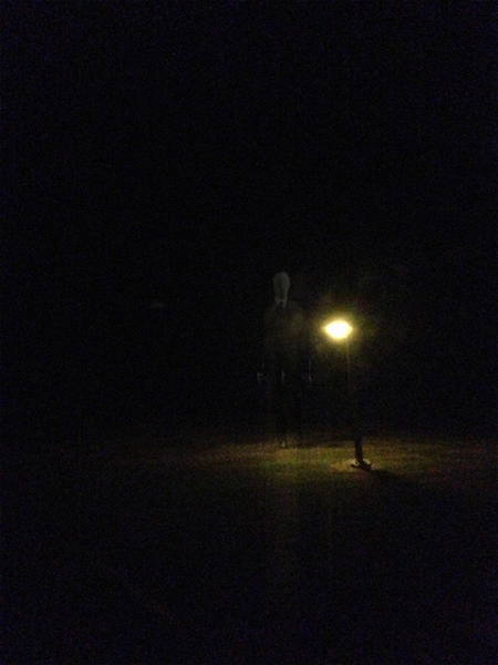 Slenderman visits Cooper Lake State Park.