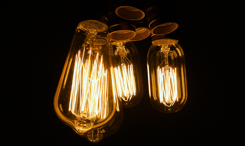 Three lightbulbs