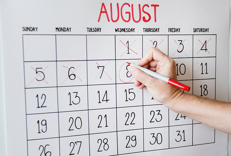 August calendar