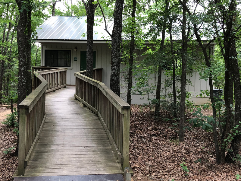 Cabin #13 at Cooper Lake State Park.