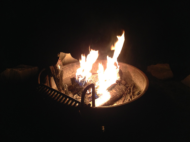 Campfire at Cooper Lake State Park