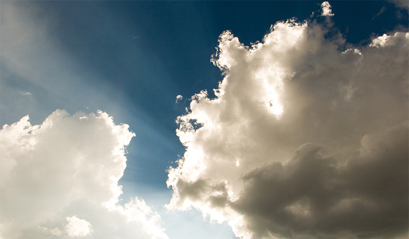 Fluffy clouds