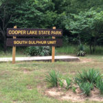 Cooper Lake State Park sign.