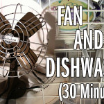 Electric fan and a dishwasher