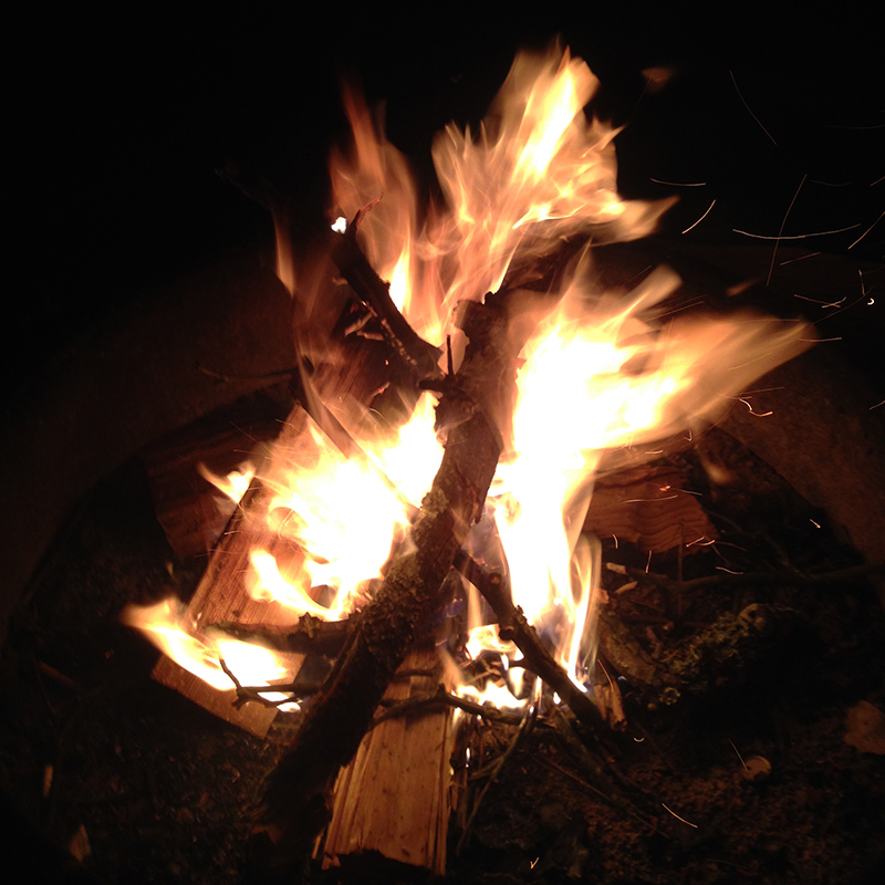 Friday's campfire.