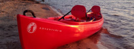 Mad River Adventure 16 Canoe on a Beach