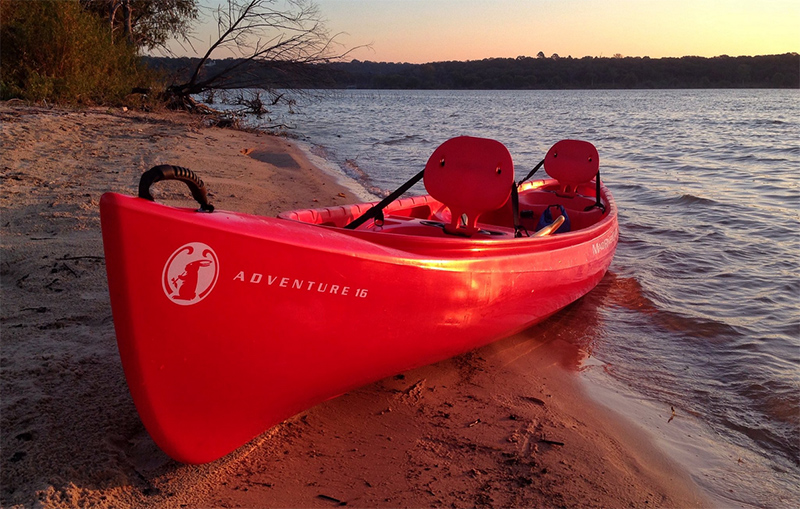 Mad River Adventure 16 Canoe on a Beach