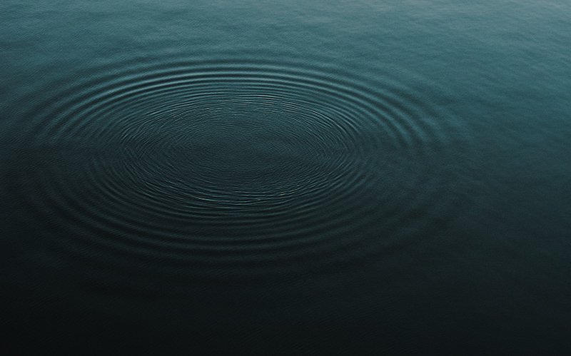 Rippling water