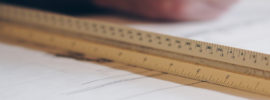 A ruler on a table.