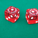 Rolling snake eyes on dice