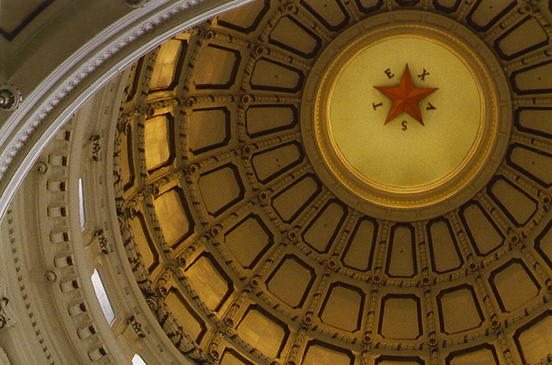 Dome inside the Texas State Capitol.