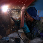 Welder working