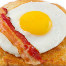 Bacon and egg on toast.